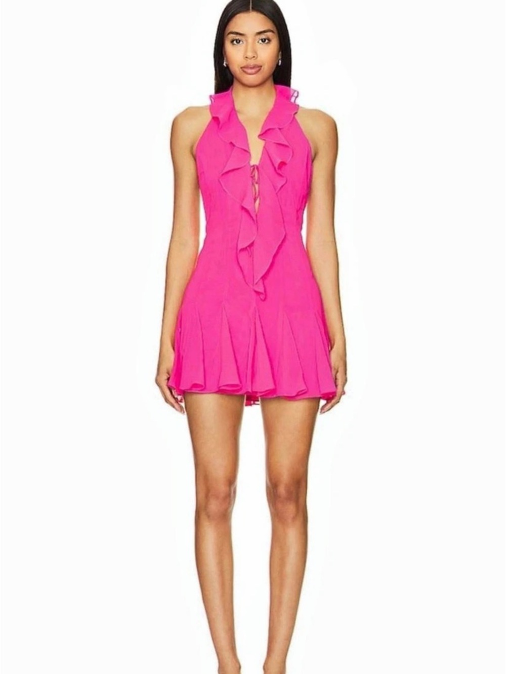 Revolve More to Come Halter Mini Dress in Pink